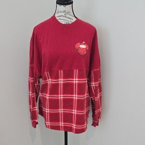 Disney Red Seasons Greeting Holiday Jersey